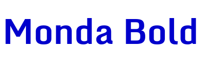 Monda Bold шрифт